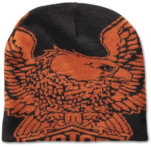 Harley-Davidson Mütze Eagle schwarz/orange