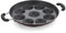 Sterling Ventures Steamer with Steel Cap Non Stick Lid South Indian Idli Appams, Paniyarams Kuzhi Gunta Ponganalu Neyyappam Chocolate Walnut Muffins Pan Maker with 9 pits Scoops Aluminium