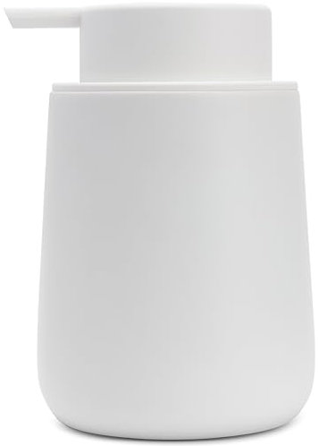 Yew Design Matte White Hand Soap Dispenser Pump, 9 oz Rustproof Liquid Dish Soap Dispenser Bottle for Various Places Such as Kitchen, Countertop, and Bathroom