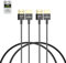 RUIPRO Cavo HDMI corto certificato, cavo HDMI 2.1 ultra sottile 8K, 0,9 m, confezione da 2, ultra alta velocità 48 Gbps, supporto 8K a 60 Hz 4K a 120 Hz, HDR dinamico, eARC, compatibile con
