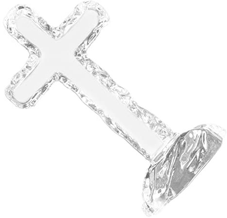 Ciieeo Croix De Table En Verre Des Croix Gadgets Pour La Maison Debout En Cristal La De Jésus Pour Lartisanat Vitrail Prier Bureau Cristal Produits Menagers
