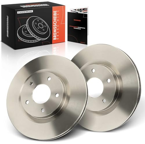 Frankberg Bremsscheibensatz inkl. 2x Bremsscheiben Replace #40206JD00A | Kompatibel mit Nissan Qashqai +2 I J10 JJ10E NJ10, II SUV J11 J11, X-Trail T31; Vorderachse, Durchmesser [mm]: ca. 295,8