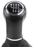 Pomo de palanca de cambios negro con 5 velocidades para Astra H Zafira B