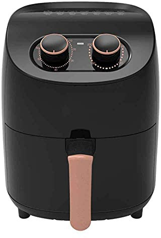 DHOPWWR Freidora de Aire Caliente sin Aceite ni Grasa, Capacidad de 3,5 litros, 1000 W, Temporizador de 30 Minutos, termostato infinitamente Variable (80-200 °C), Color Rojo (Negro) Hopeful Sharing