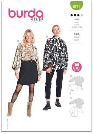 Burda Style Sewing Pattern B5775 Misses' Blouses