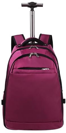 Flechae Bagaglio a Mano Borsa da Lavoro Zaino con Ruote Trolley Valigia Zaino for Laptop con Ruote Zaino for Computer da Lavoro Universitario(for Purple)