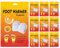 Warm Cold Weather Stickers, Self-Heating Foot Warmers, Natural Foot Warmers, Versatile Foot Warmers, Portable and Durable Stickers for Winter Comfort and