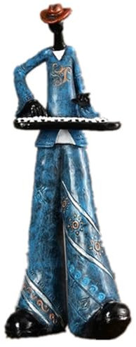 Kreative Amerikanische Band Ornament Statue Dekoration Musikinstrument Modell Bücherregal Regal Sammlerfigur For Wohnzimmer Veranda Arbeitszimmer Nordisches Kunsthandwerk Statue Skulptur(Piano)