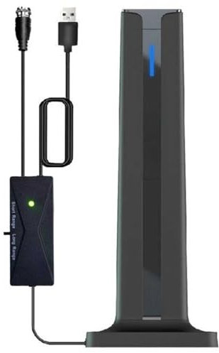 Antena de TV, antena de TV digital portátil HD para interiores HDTV/1080P/4K de largo alcance, antena HD de alta ganancia para Smart TV