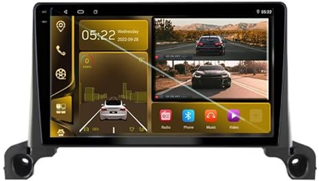 9 Pulgadas Android 13 Radio Coche para Peugeot 5008 4008 3008 2017-2020 con Android Auto/Carplay GPS WiFi Bluetooth Radio FM Pantalla Dividida USB SWC GPS Coche Navegador(2+32G)