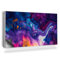 Magnetic Radiator Cover 110x60 cm (43,3x23,6 inch) Dust and Damage Protection Decoration Panel Easy Installation Built-in Magnet Heat-Resistant - Mixing paints, navy blue purple and white