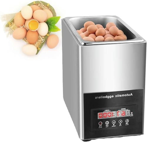 WJFTODAY 800W Intelligent Electric Egg Boiler,Commercial Egg Boiler Machine,Timed 0~99 Minutes 50pcs 9l Large Capacity Automatic Egg Cooker for Rapid Soft, Medium, Hard Boiled Eggs,110v