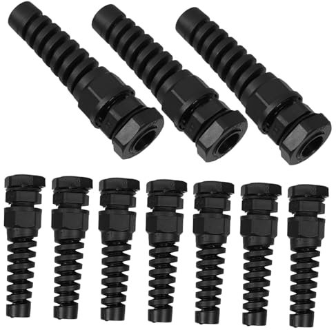 GALPADA 10pcs Cable Spine Connectors Hide Cables Black Management Under Desk Joiner