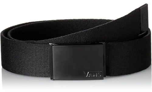 VANS Unisex-Gürtel, klassisch, Einheitsgröße, verstellbar, 125 cm, Schwarz , One size