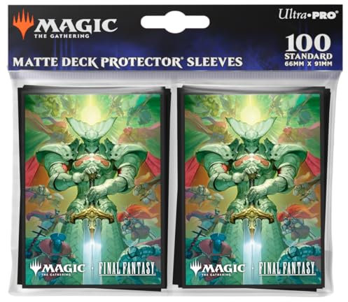 Ultra PRO - Final Fantasy x Universes Beyond Summon Knights of The Round 100ct Deck Protector Sleeves for Magic: The Gathering | Trading Card Accessories, Collectible Games, Final Fantasy Collectibles