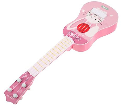VICASKY Junge Mädchen Ukulele Spielzeug Musikinstrument Modell Für Anfänger Abriebfest Kindgerecht Langlebig Gitarren Nachbildung Für Mädchen Und Jungen Zur Frühen Musikalischen