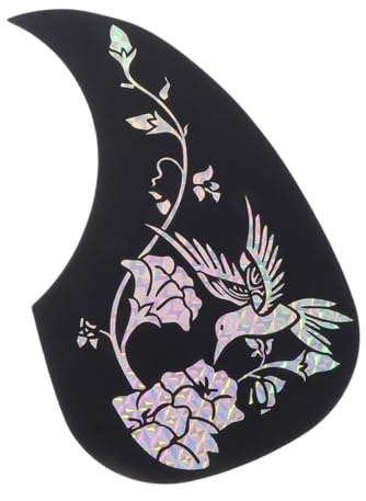 Generisch Plastik Gitarren Pickguard Hummingbird Muster Akustik Gitarrenparts Schutz Aufkleber Kratzfest Einfach Anzubringen Dauerhaft