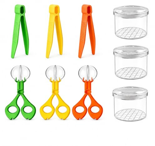 Kids Safe Bug Catcher Set, 9-Piece Outdoor Nature Exploration Kit with Child-Friendly Tools for Bug Hunting Adventures