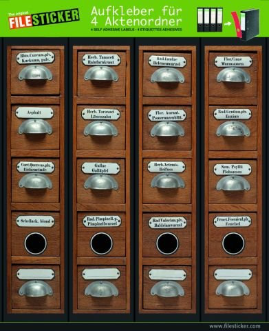 Filesticker Apothekenschrank