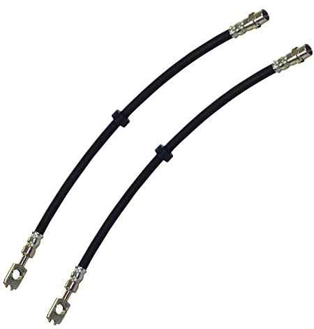 BESTPRICE 2x Bremsschlauch vorne ohne Hohlschraube Kompatibel mit SEAT AROSA (6H1), VW POLO (6N1) (6N2) (6V2), LUPO I (6X1, 6E1), PASSAT B3/B4 (3A2, 35I) (3A5, 35I)