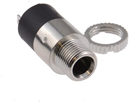 3,5 mm Klinkenstecker 3 Polig Stereo Panel Montage Löten Anschluss Mit Sicherungslasche Mutter