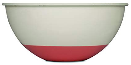 Riess, 0438-570, Schüssel 30cm, Emaille, Truehomeware, Edition Sarah Wiener, Farbe Obers/Pfirsich, Schale, Bowl, für Obst, Salat und Teig