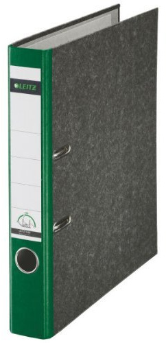 Leitz 1050 Qualitaets-Ordner schmal (5cm), mit patentierter 180 Grad-Praezisionsmechanik 8 Farben in verschiedenen Mengen zur Auswahl (20, gruen)