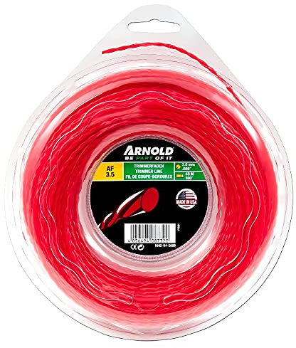 Arnold 1082-U4-2050 Fil Coupe/Torsadé, Rouge, 2,0 mm/50 m