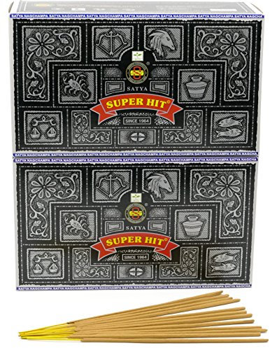 Satya Shrinivas Sugandhalaya Super Hit Räucherstäbchen, Indiens, Schwarz, 24 Stück