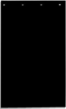 Buyers Products Paraspruzzi in polimero per Big Rigs e semi camion, 61 x 101,6 cm, nero