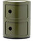 Kartell - Sistema modular, ABS, Verde, 32 x 32 x 40 cm