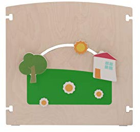 1x Variabler Raumteiler - Gartenhaus / beidseitig bespielbar / Material: Holz / Maße: 75x75 cm / Made in Germany