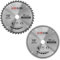Saxton TCT255MXA Lot de 2 lames de scie circulaire à bois 255 mm pour Bosch Makita Dewalt