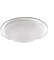 LeuchtenDirekt, LED Deckenleuchte, D=38cm, IP 44, dimmbar über Wandschalter, Farbtemperatur einstellbar, Badlampe, warmweiss - kaltweiss, Deckenlampe, spritzwassergeschützt, Sternenhimmel, Chrom
