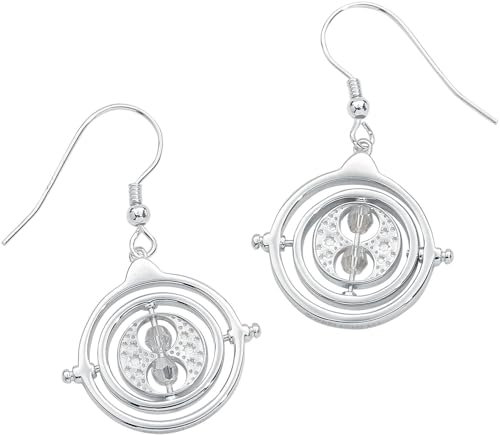 Harry Potter Zeitumkehrer (Time Turner) Frauen Ohrring silberfarben
