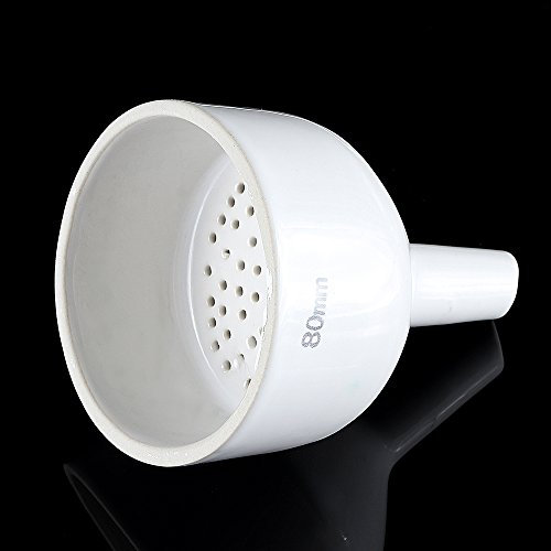 EsportsMJJ 80Mm Porcelana Buchner Embudo Vidrio Filtrado Filtro Embudo Laboratorio Suministros Científicos