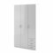 Kleiderschrank, Farbe Weiß 115,8 x 200,4 x 49,5 cm