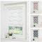 DECOLIA by Garesa Duo Rollo - Doppelrollo Klemmfix ohne Bohren 90 x 150 cm, Weiß Wellendesign - Fenster Sichtschutz und Lichtschutz, Mit Kettenzug