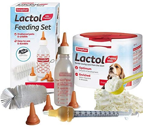 Puppy Milk & Lactol Feeding Set Bottle Modified Syringe Nurser Whelping