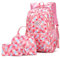 Geometric-Print Backpack and Lunch-Bag Set for Girls Primary School Bag Elementary Bookbags