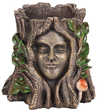 The Green Goddess Plant Pot Holder Indoor Outdoor Gothic Wiccan Pagan Gift