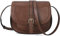 AFKOMST Crossbody-Tasche für Damen, kleine Umhängetasche, Vintage-Sattelhandtaschen, veganes Leder, Brown5, Small