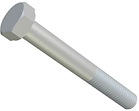 M10 x 30 Sechskantschrauben, Sechskantschrauben, Kappenschrauben, geeignet für Metallbau, Maschinen, Autos, Heimwerker, verzinkter Stahl, Klasse 8,8 DIN933, 10 mm x 30 mm (10 Stück)