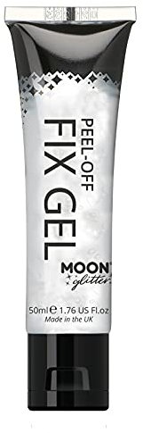 Moon Glitter - Gel fijador de purpurina de 50 ml, base adherente para purpurina para el cuerpo y la cara. Apta para todo tipo de purpurinas, finas, gruesas, holográfica, iridiscentes y biológicas.