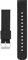 cobee Bracelets de montre en silicone, Sangles de rechange en caoutchouc souple imperméables à dégagement rapide avec boucle en acier inoxydable plaqué argent (18mm-Noir)