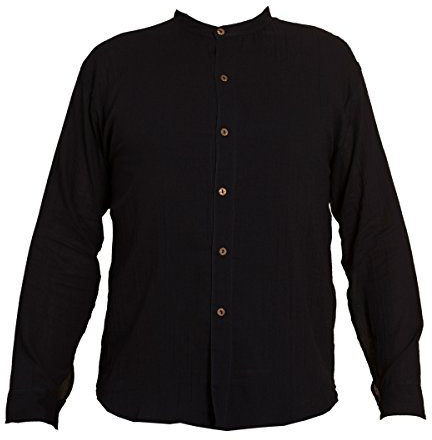PANASIAM Shirt, 'K', 6button, Black, XXL, Longsleeve