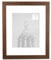 MDF-Bilderrahmen Monika 30 x 60 cm Modern kantig hier Nussbaum dunkel mit Kunststoffglas klar 1 mm