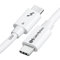 Cable Matters [Intel certificado 0,8 m Cable Thunderbolt 4 de 40 Gbps para vídeo 8K y Carga a 240W, Blanco - retrocompatible con Thunderbolt 3, USB4, USB C