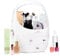 STYLPRO Beauty Storage Pod, Cosmetics & Skincare Organiser with 3 Drawers, Detachable Lid, Dustproof Cover & Travel Handle for Dresser, Bedroom, Bathroom & Home Organisation, White 31x27x40cm