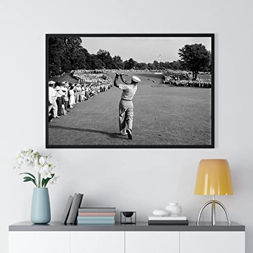 Ben Hogan Famous Golf Shot Retro Poster Bild auf Leinwand XXL Wall Art Leinwand Gemälde Schlafzimmer Wohnzimmer Dekoration 30x50cm Rahmenlos